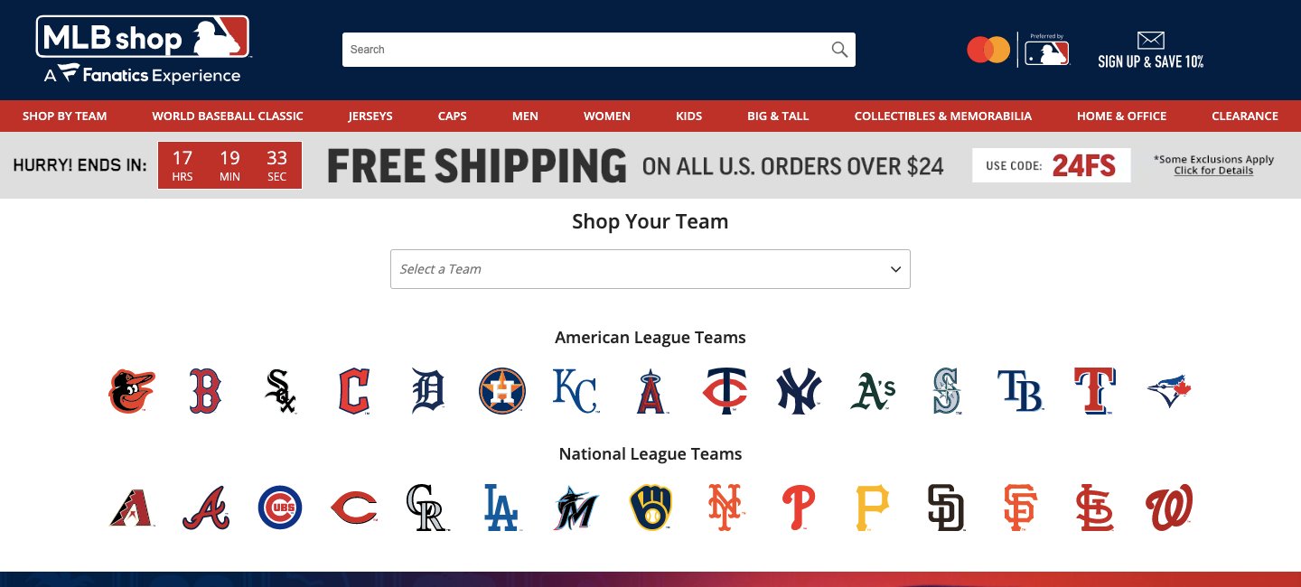 mlb shop