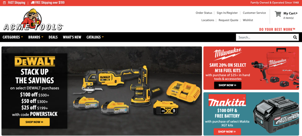 acme tools homepage