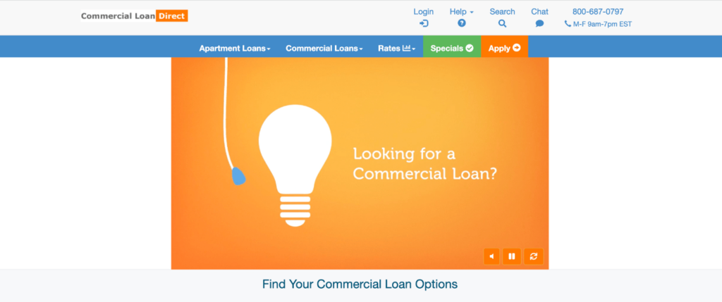 commercial loan direct homepage