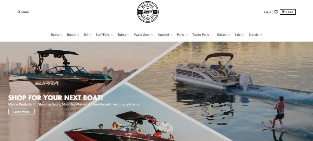 marine products homepage