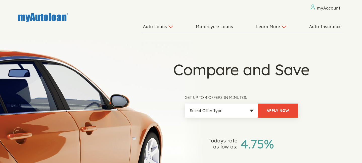 myautoloan homepage