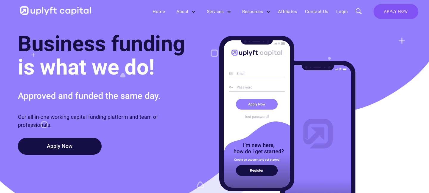 upluft capital homepage