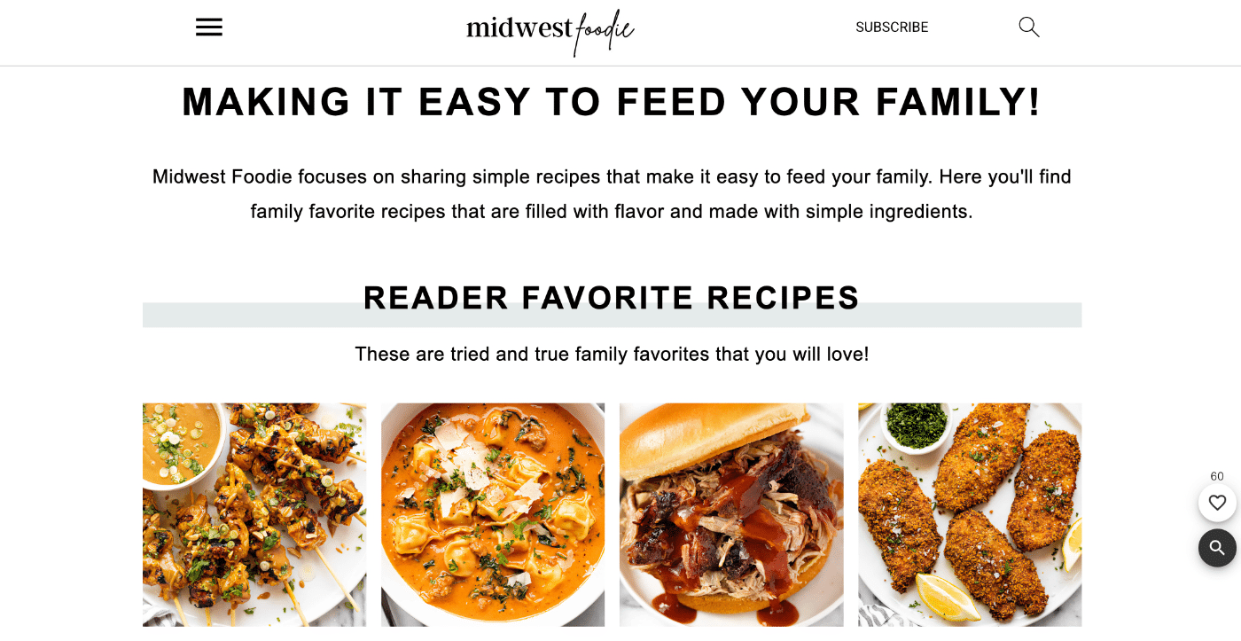 midwest foodie homepage