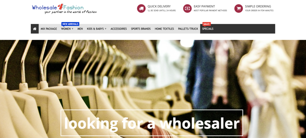 wholesale fashion homepage