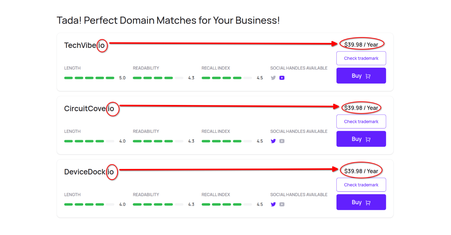 dot io domain examples