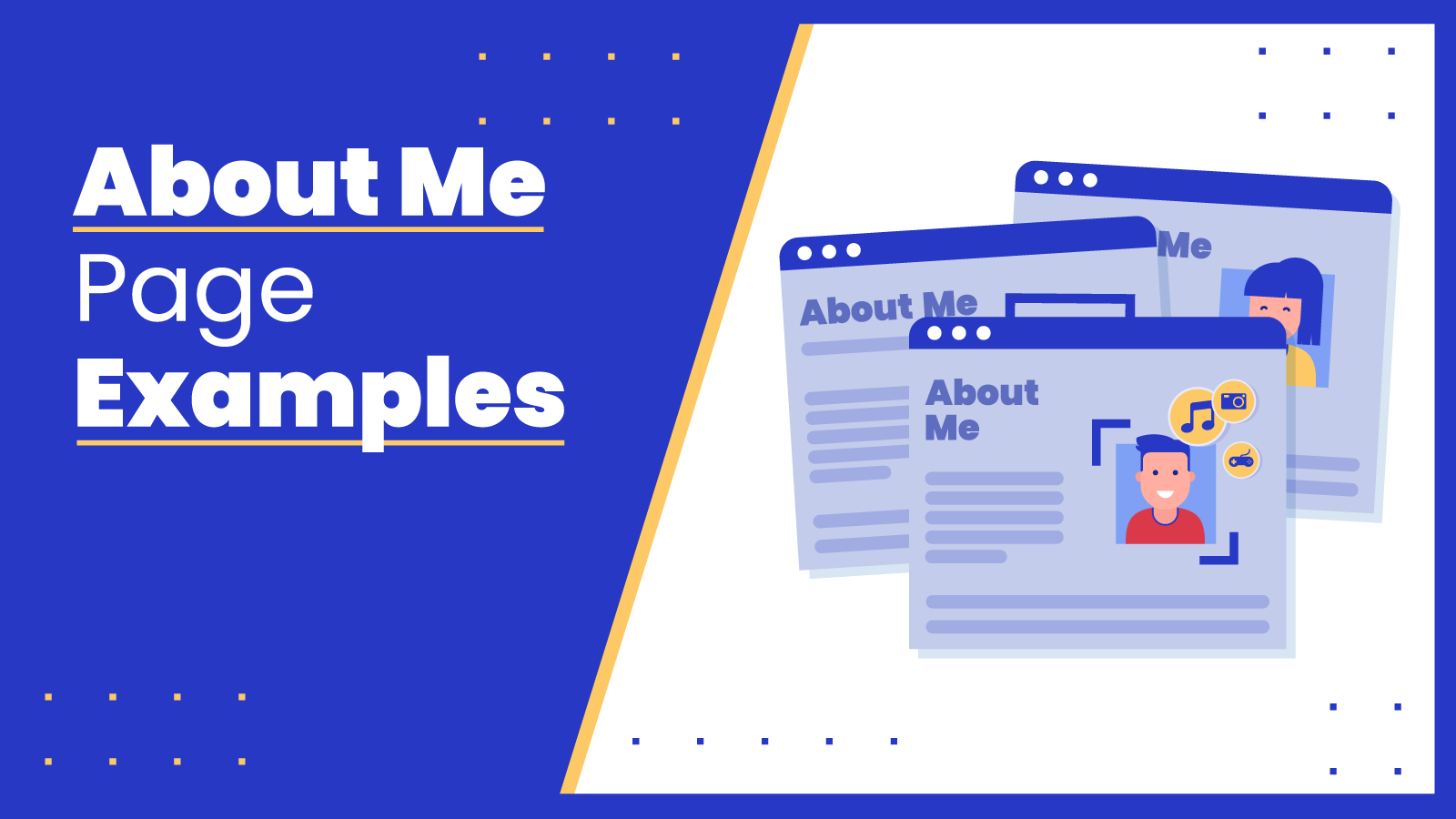 about me page examples featured