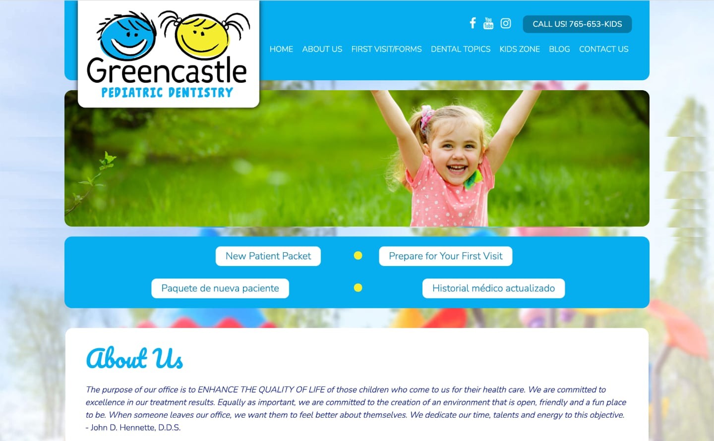 Greencastle Pediatric Dentistry About Us Page