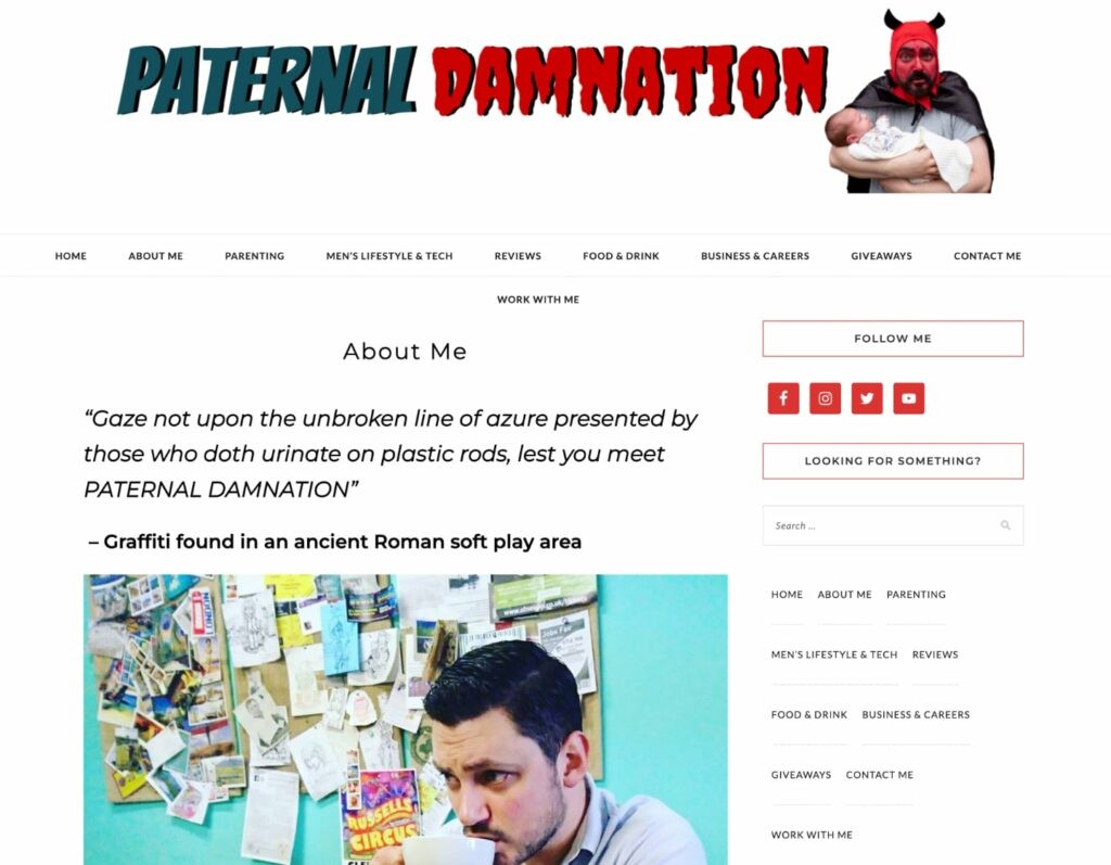 paternal damnation about page