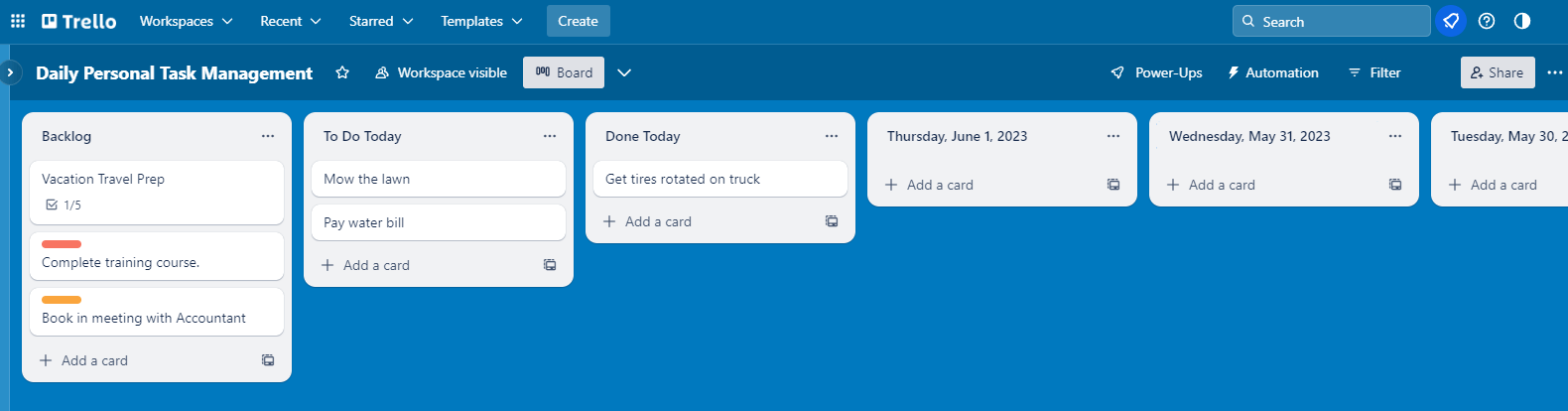 trello board