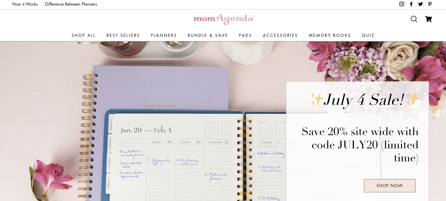 momagenda homepage