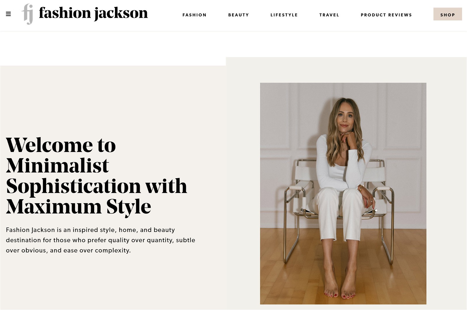 Fashion Jackson homepage