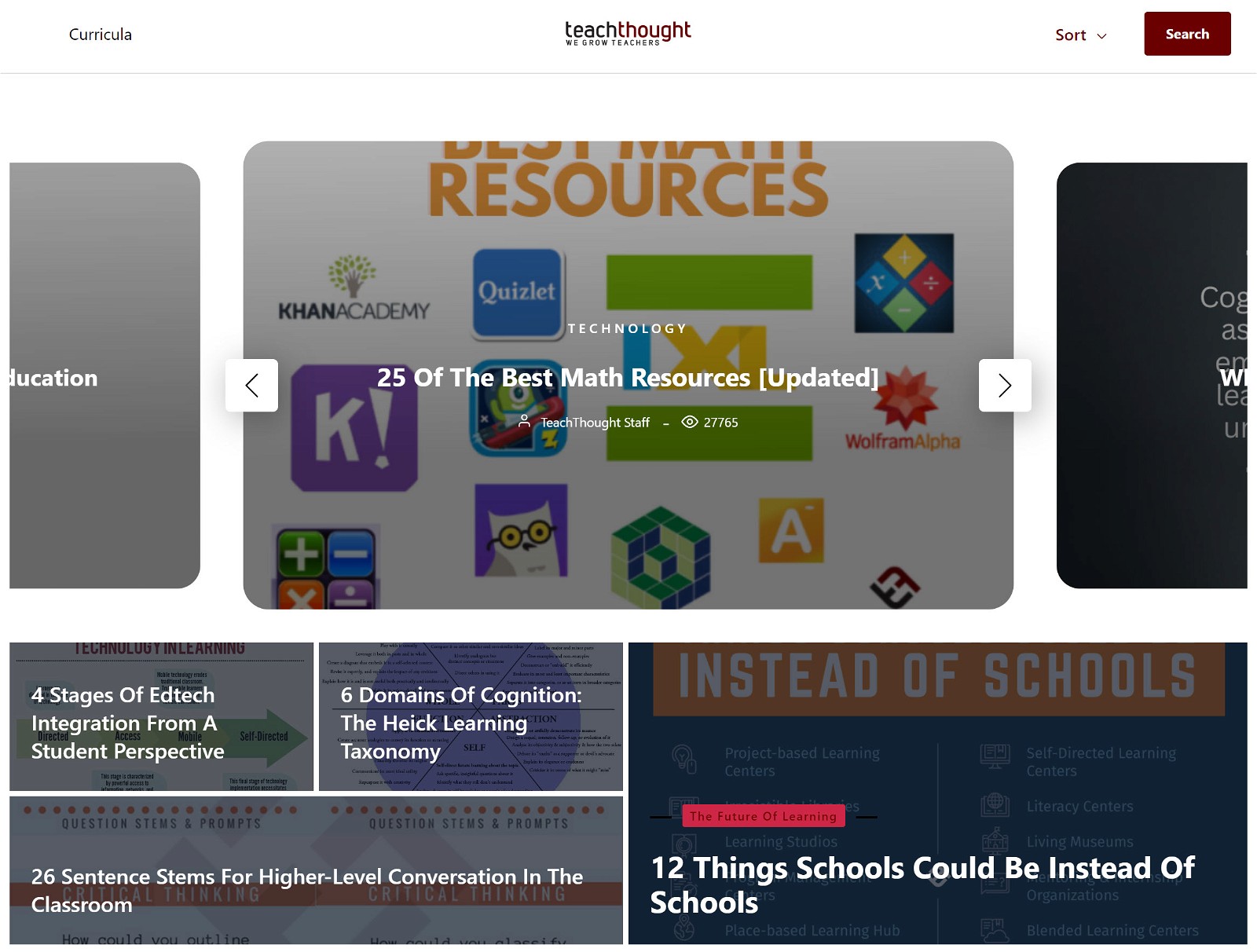 TeachThought Homepage
