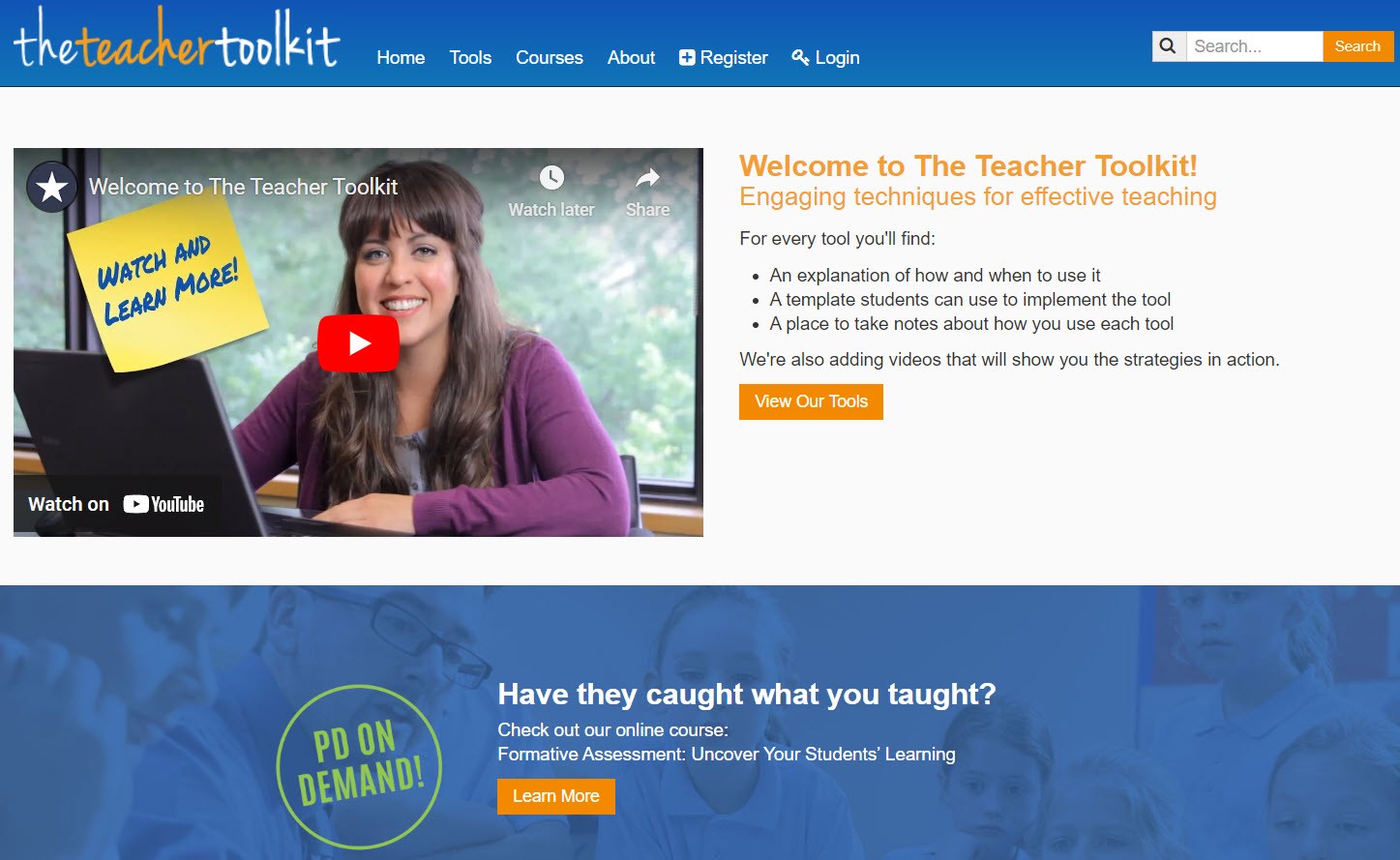 Teacher Toolkit Homepage