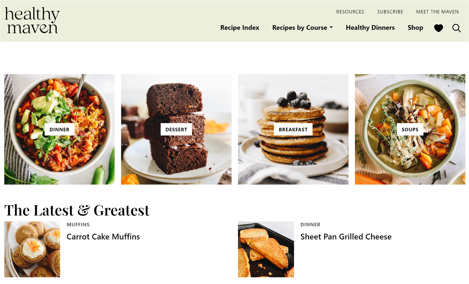 The Healthy Maven Homepage