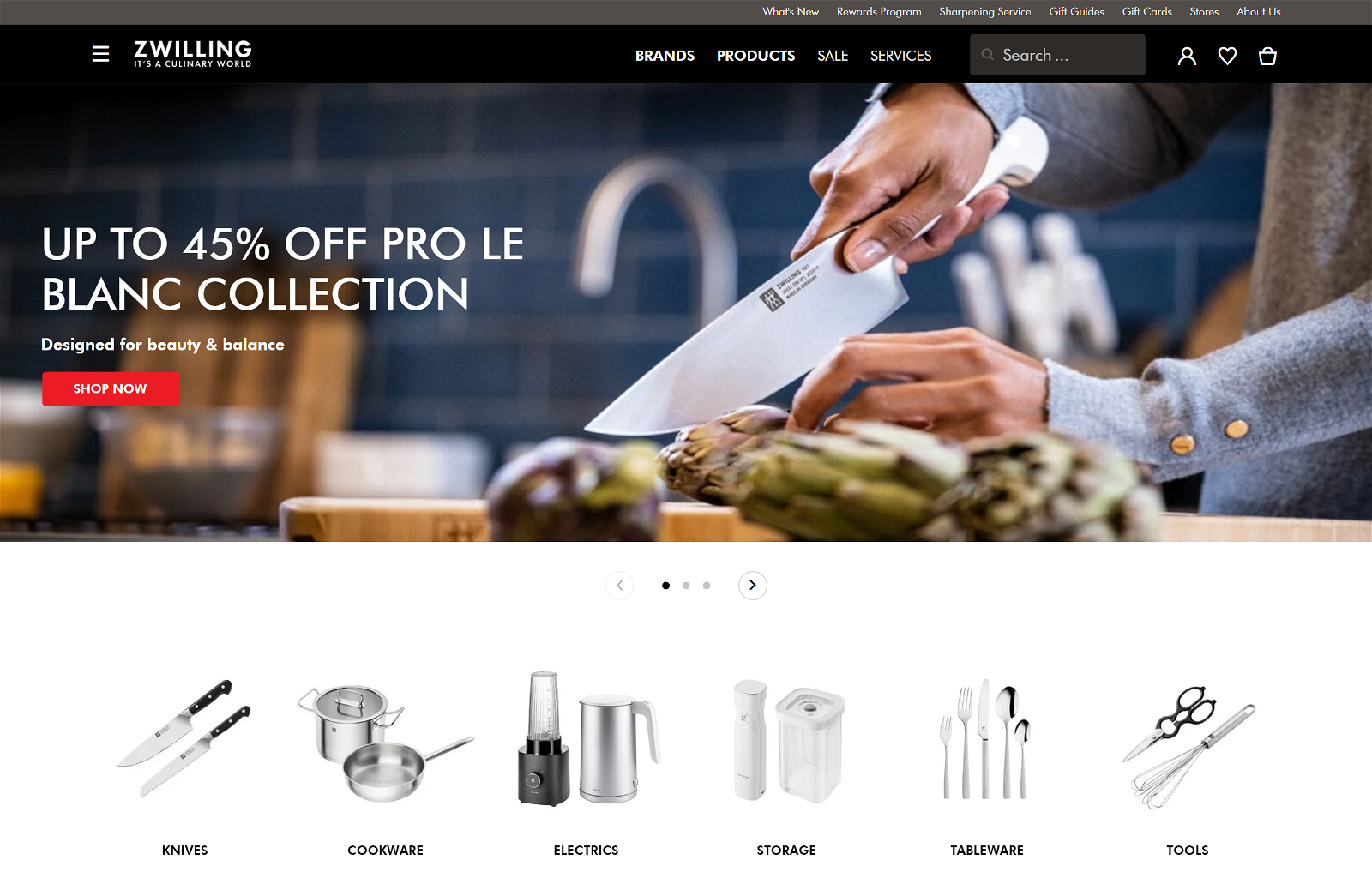 Zwilling Homepage