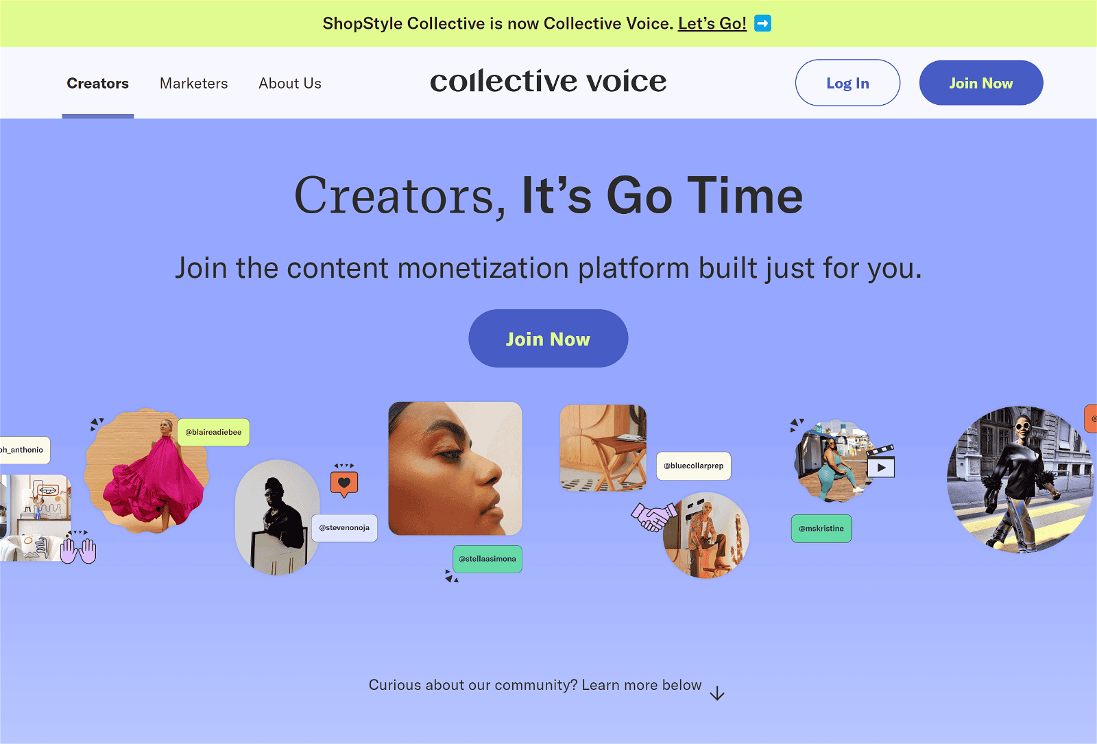 Collective Voice Homepage