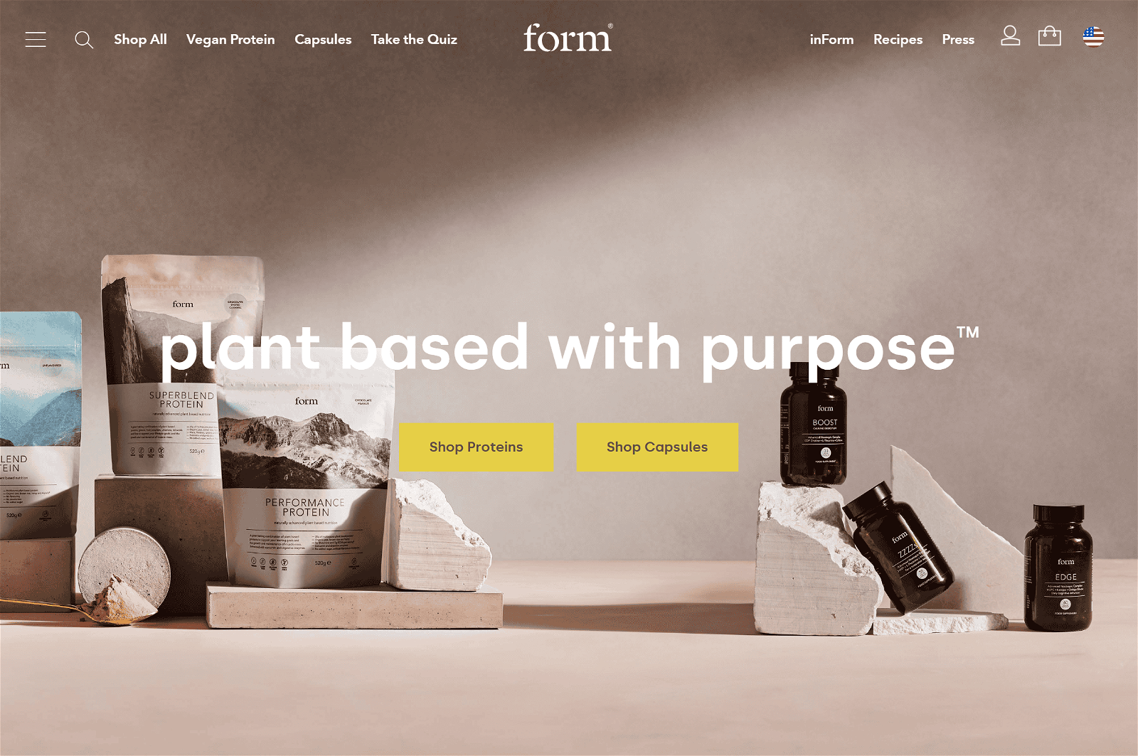Form Nutrition homepage