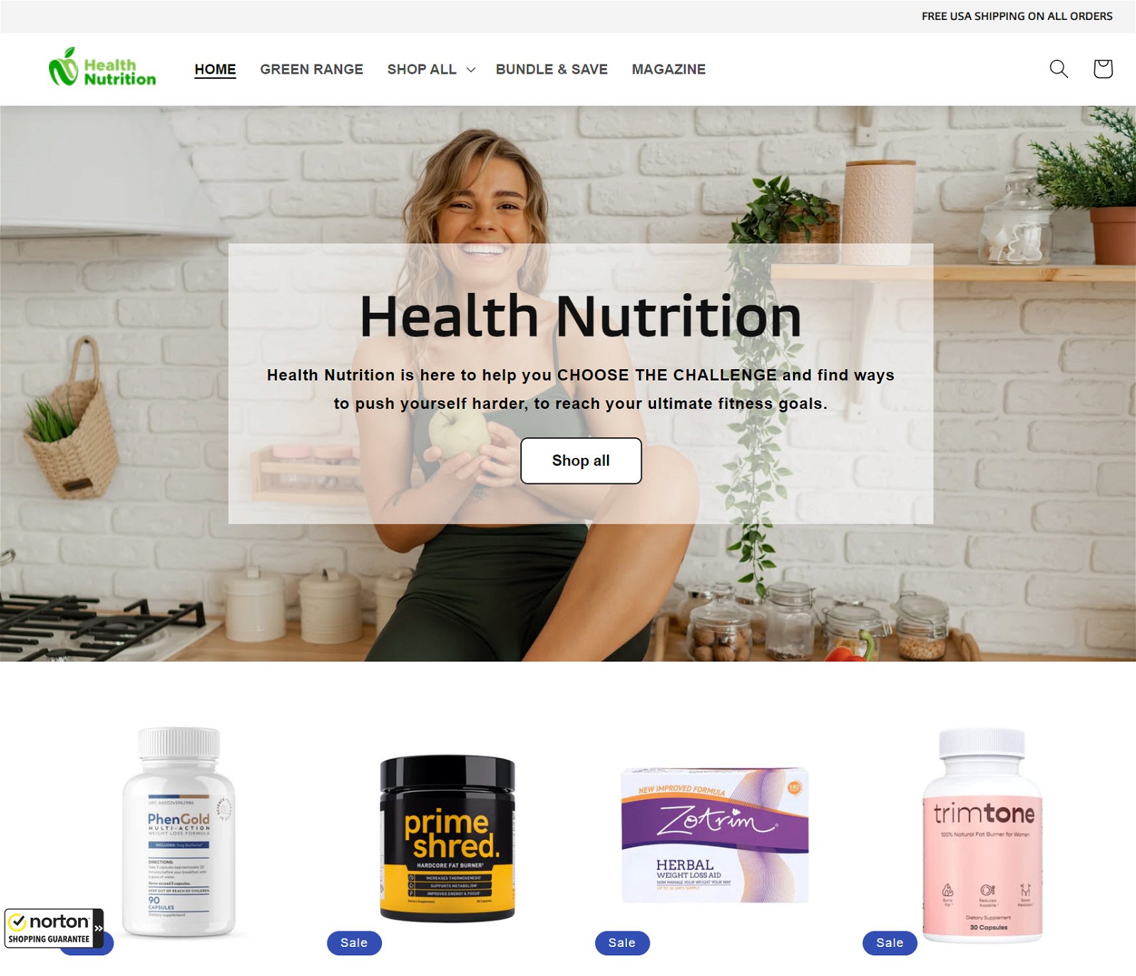 HealthNutrition Homepage