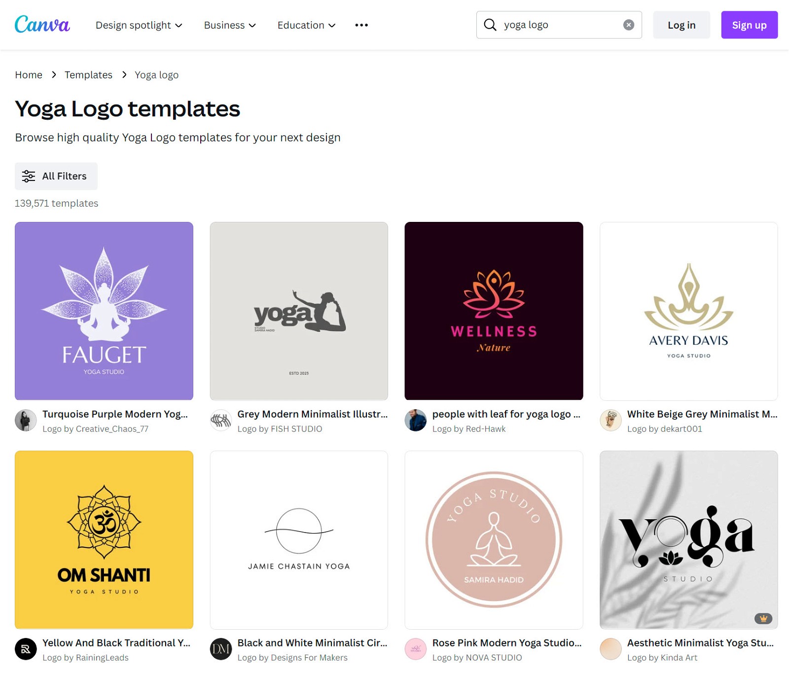 blog logos on Canva