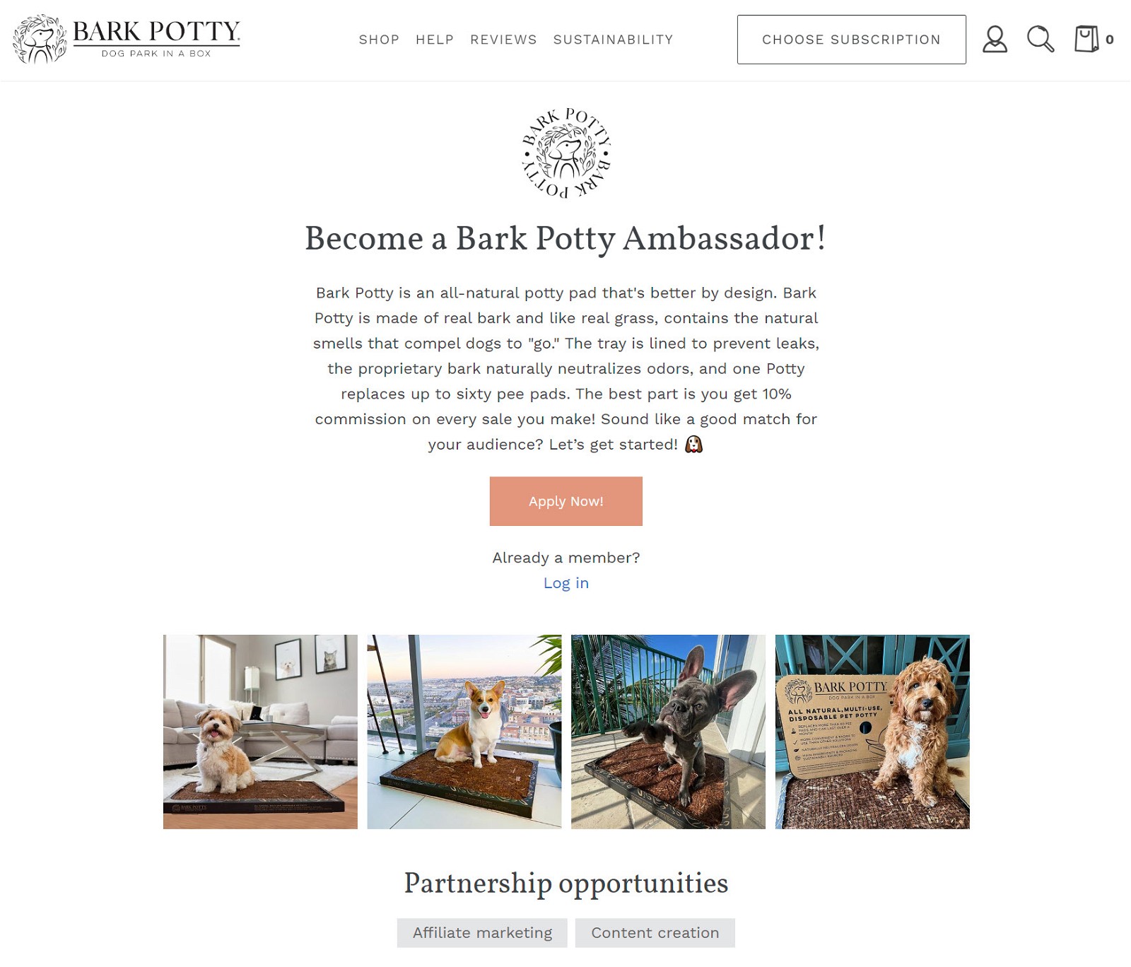 Bark Potty Affiliate Program