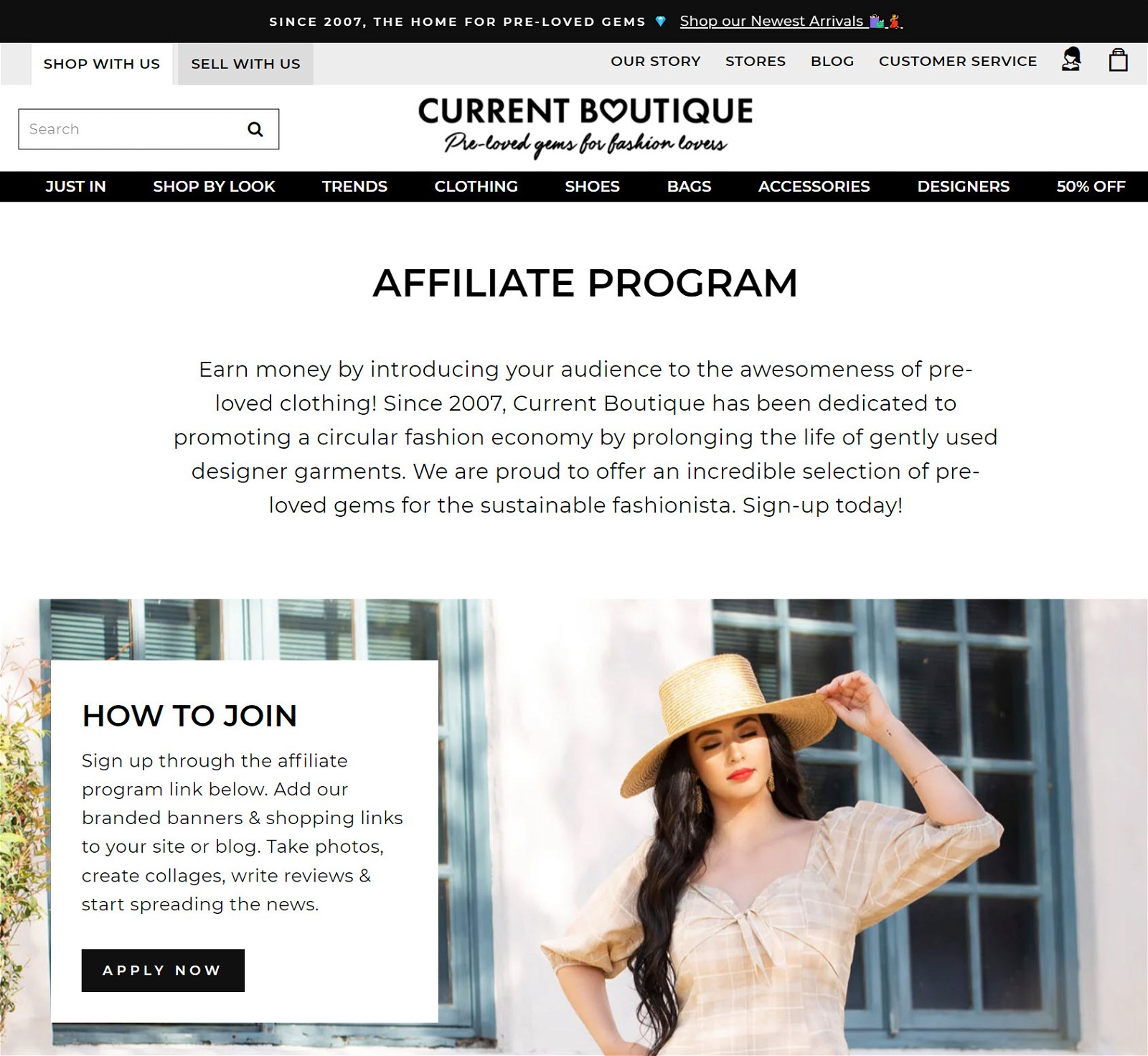 Current Boutique Affiliate Program