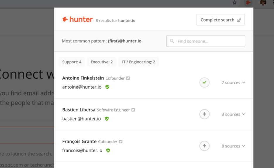 Hunter Chrome Plugin