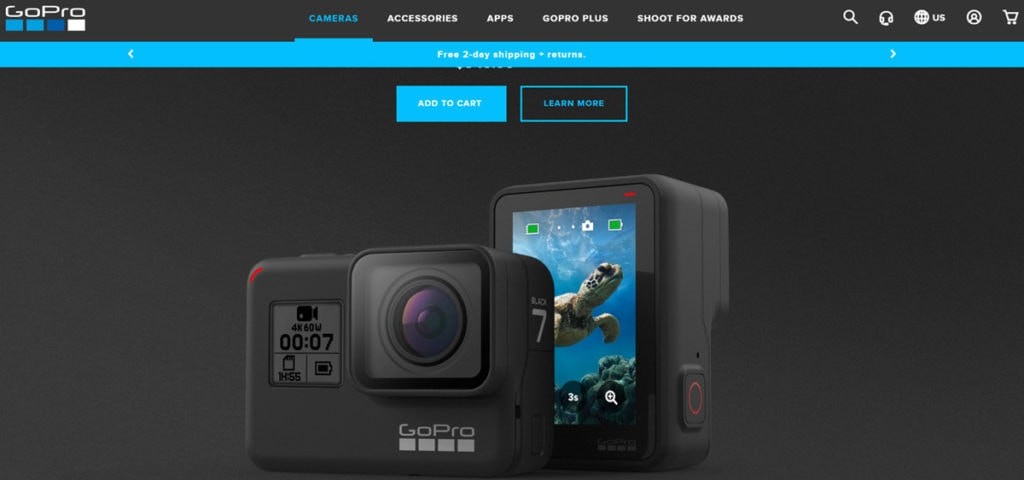 Go Pro Homepage