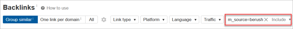 Semrush Backlinks Utm Parameter