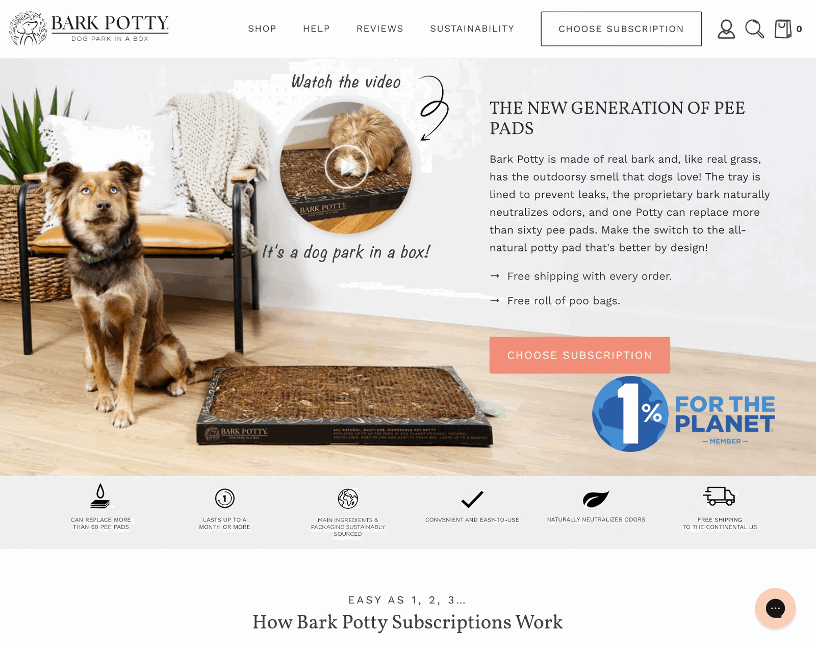 bark potty homepage