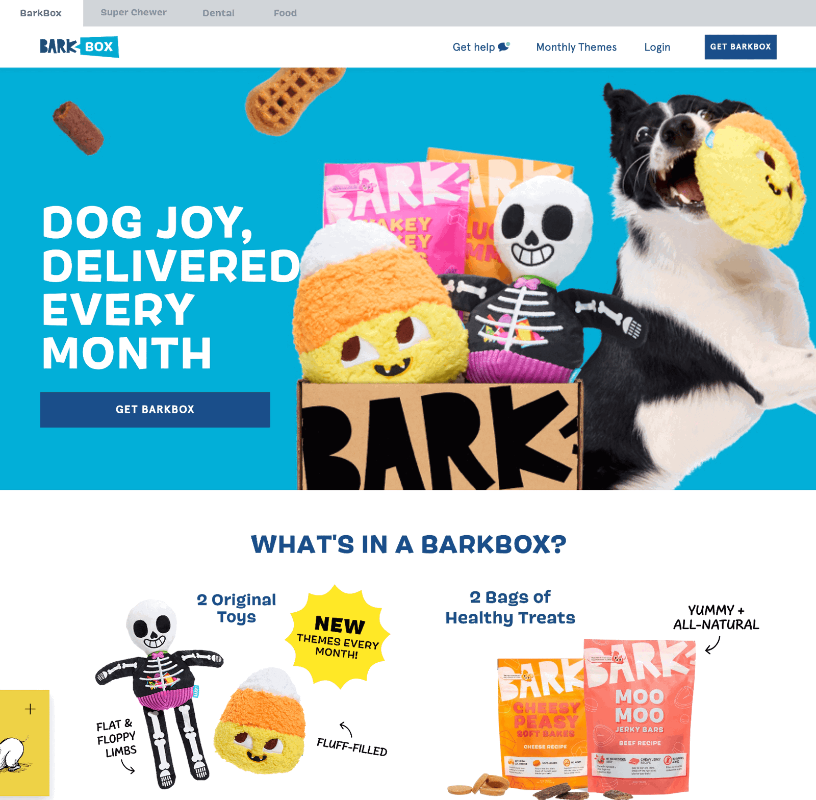 barkbox homepage