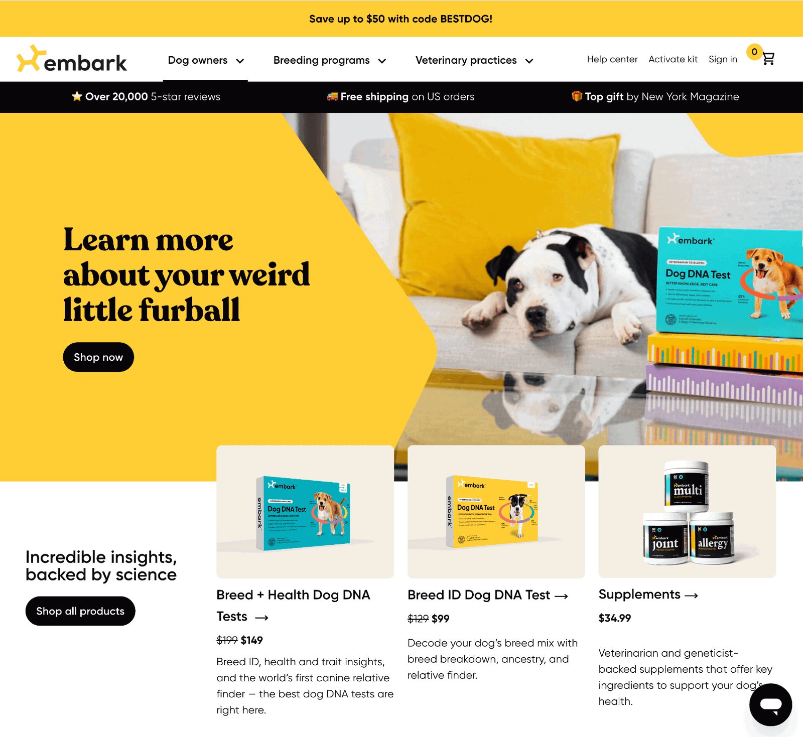 embark homepage