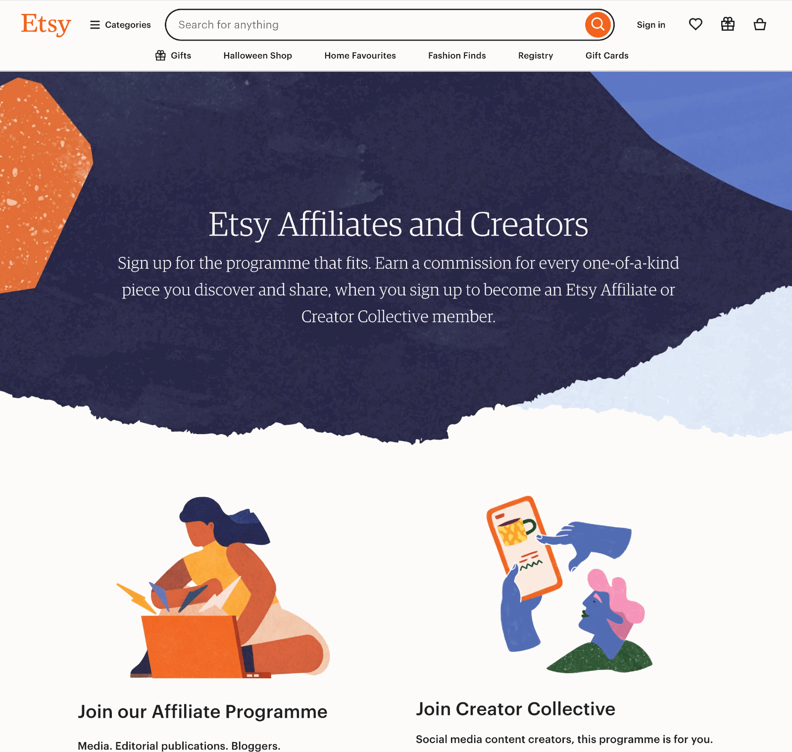 etsy affiliate program