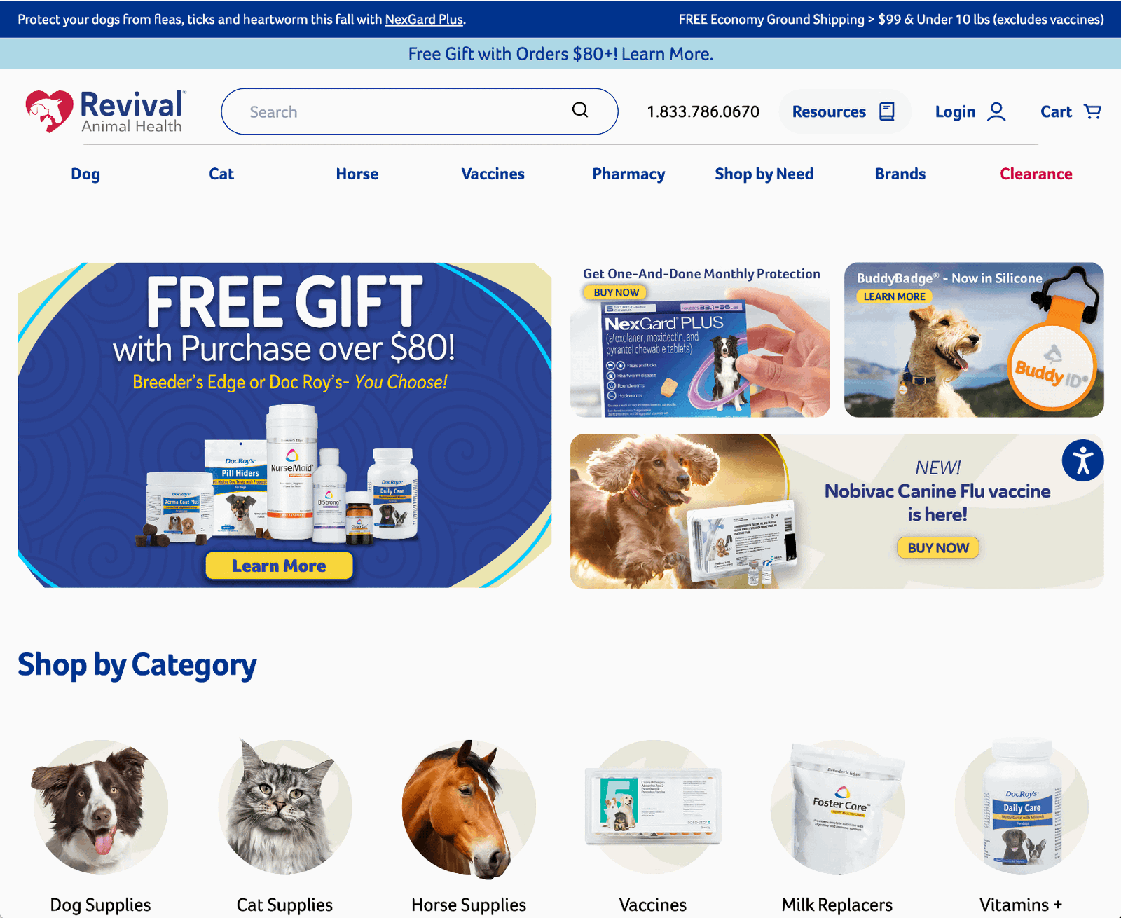 revival animal health homepage