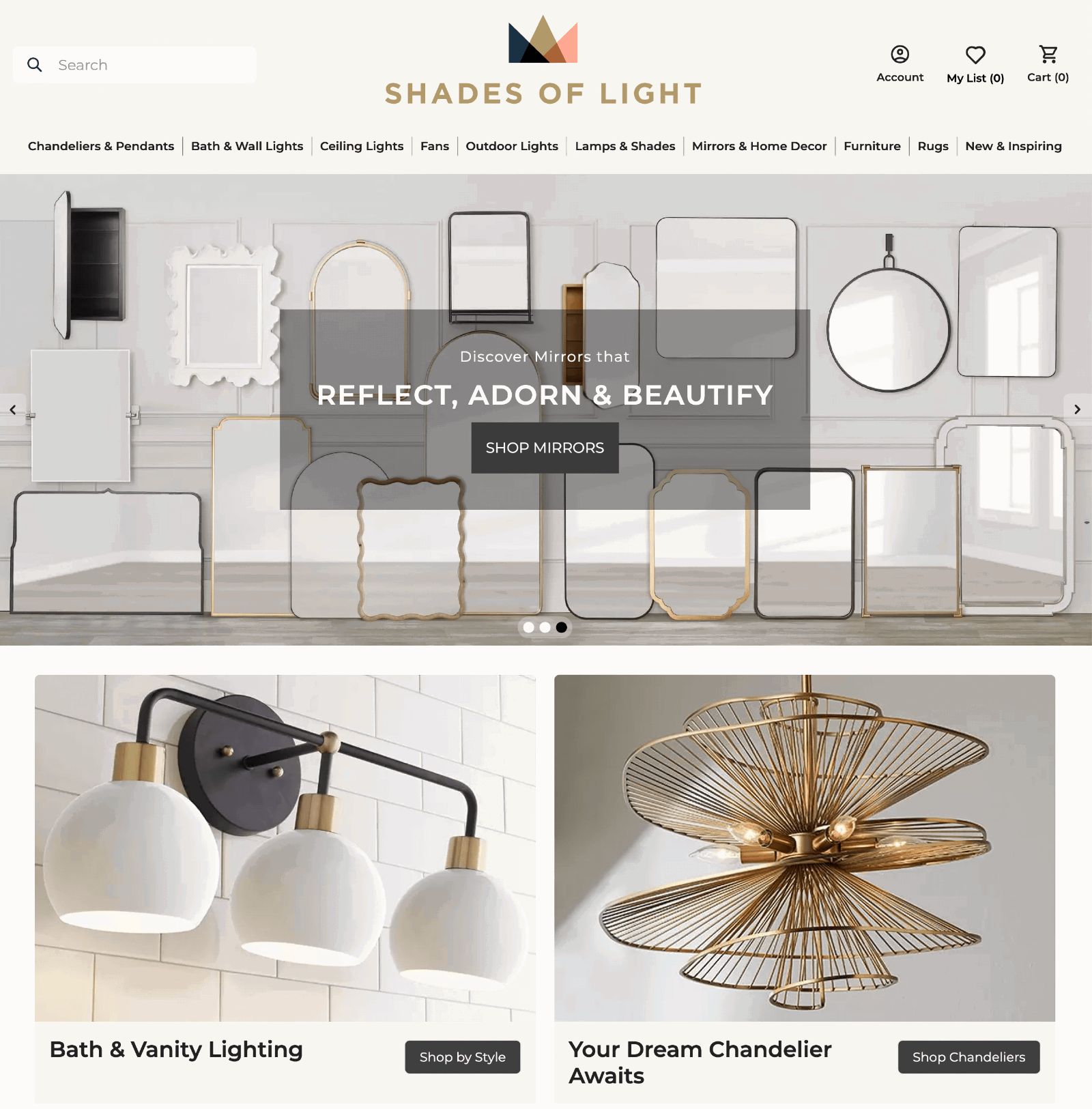 shades of light homepage